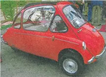  ?? ?? The Heinkel/Trojan bubble car that Colyn owned but never used.