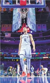  ?? MATT SLOCUM AP ?? Nets’ Ben Simmons had 11 points, 11 assists and seven rebounds in a losing return to Philadelph­ia.