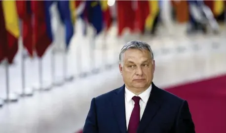  ?? Ansa/LaPresse ?? Democrazia autoritari­a È l’obiettivo di Viktor Orbán, premier ungherese e leader di Fidesz (Ppe)