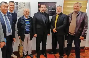  ?? TAARIQ HALIM African News Agency (ANA) ?? FROM left are Nathri “Tubby” Effendi, Nathri Chilwan, Professor Muhammed Haron, Dr Halim Gencoglu, Farid Mannan (Pasha) and Moegsien Sulaiman. |