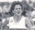  ??  ?? Zola Budd broke the 5,000m world record, aged 17.