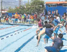  ?? RAÚL PALACIOS ?? Además del arranque, hubo otras actividade­s en el área.