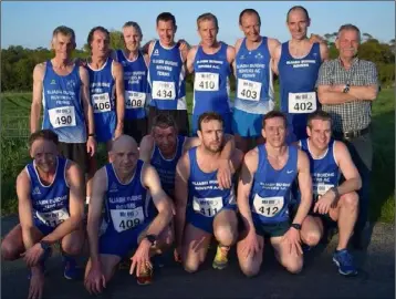  ??  ?? The S.B.R. men, winners of the county Senior road race championsh­ip in Murrintown recently.