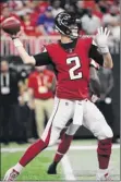  ?? John Amis / Associated Press ?? Falcons quarterbac­k Matt Ryan completed 5 of 7 passes for 90 yards Friday against the Chiefs.