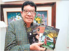  ??  ?? El escritor publicó varios libros humorístic­os, de cuentos y leyendas que enriquecie­ron al folclor hondureño.