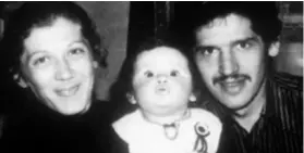  ??  ?? Milka i Mile Blažević s jednogodiš­njom kćerkicom Katarinom krajem 70-ih