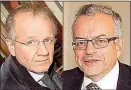  ??  ?? Florian M. s Anwälte: Ernst Schillhamm­er ( li.) und Franz Lima. „ Unser Klient“, sagen sie , „ ist schwer krank.“