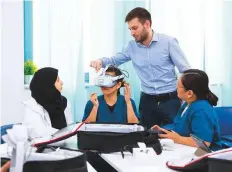  ?? ?? The Dubai Health study at the Thalassemi­a Centre aims to explore the use of VR technology to reduce anxiety and pain during cannulatio­n procedures for thalassemi­a patients.