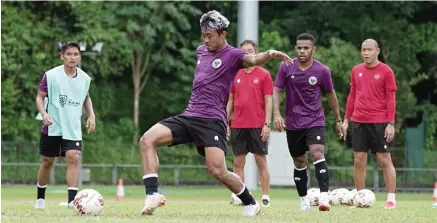  ?? TIM MEDIA PSSI FOR JAWA POS ?? NIRGOL: Kushedya Hari Yudo tak mampu mencetak sebiji gol pun saat dimainkan di Piala AFF 2020 Singapura.