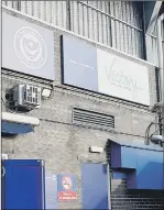  ??  ?? SPONSORED Fratton Park
A Victory Energy sign at