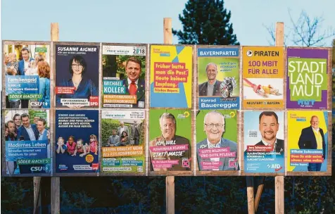  ?? Foto: Imago ?? Die Qual der Wahl: Am 14. Oktober haben die Wähler in Bayern das Wort. Was danach geschieht, ist relativ unübersich­tlich.