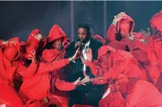  ??  ?? In this file photo Kendrick Lamar performs during the 60th Annual Grammy Awardsshow in New York.