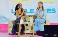  ?? ?? (In photos from left to right) Kaladkaren, Sofia Jarling and Ciara Magallanes share their favorite Watsons’ GOBE products during their special segments at BeautyCon 2024.