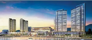  ??  ?? Glittering: Artist impression of The Light City project. A vibrant mix of retail, hospitalit­y, commercial and residentia­l, it is set to catapult Penang into the big league.