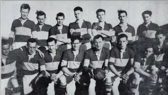  ??  ?? The Valentia Island team of 1957 which won the Kerry County Championsh­ip