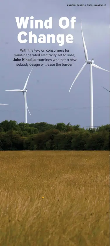  ??  ?? The wind energy sector is much more concentrat­ed now than it was when REFIT was devised