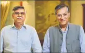  ?? MINT/FILE ?? Hero Enterprise chairman Sunil Munjal (left) and Dabur India chairman Anand Burman