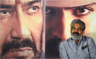 ?? — TNS ?? Indian film director and screenwrit­er rajamouli is in Los angeles to present his telugulang­uage period action drama film RRR.