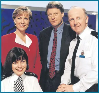  ?? Pictures: BBC; PA; KENT NEWS & PICTURES ?? TEAMWORK: The presenters, from left, Jacqui Hames, the late Jill Dando, Nick Ross and David Hatcher