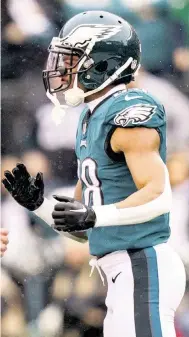  ?? CHRIS SZAGOLA AP ?? Josh Jobe made the Eagles as an undrafted rookie out of Alabama and is making his mark on special teams.