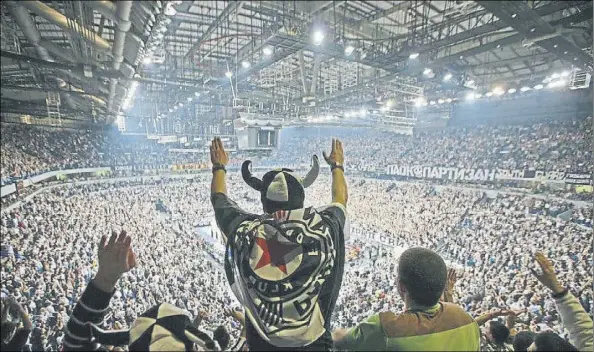  ?? Foto: PARTIZAN ?? El Stark Arena siempre es una olla a presión y hoy lo será todavía más tras toda la excitación derivada de la monumental pelea de los dos equipos en el segundo partido