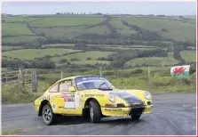  ??  ?? Dessie Nutt and Geraldine Mcbride have been confirmed as champions in the Historic Asphalt Rally Championsh­ip. Although they completed a perfect score on the Isle of Man, they could have been joint champions if Roger Moran had contested the Jersey...