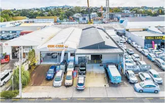  ??  ?? 100 Princes Street, Onehunga is leased to Gem Car Sales and One Print Group.