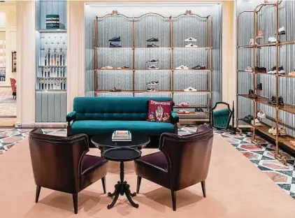  ?? Pablo Enriquez for Gucci ?? Gucci has opened its ninth Texas boutique in a 6,500-square-foot store in The Woodlands Mall.