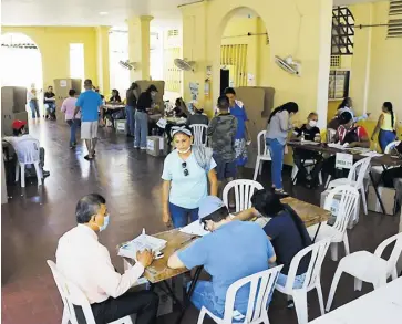  ?? Jeisson gutiérrez ?? En el Atlántico se reportó tranquilid­ad durante comicios de este domingo.