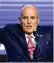  ??  ?? L’ex sindaco Rudolph Giuliani, 76 anni, ex sindaco di New York e avvocato personale di Trump