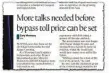  ??  ?? In 2015 The Chronicle advised a toll price was still being negotiated.