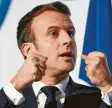  ?? Foto: Eric Veferberg, dpa ?? Unter Druck: Präsident Emmanuel Macron.