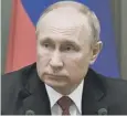  ??  ?? 0 Vladimir Putin said changes must be put to a public vote