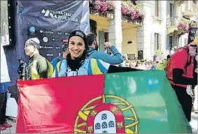  ?? ROSA M. BOSCH ?? La portuguesa Nádia Casteleiro al llegar a meta la mañana del domingo