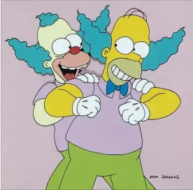  ?? KRT ?? “The original plan was for Homer to secretly be Krusty the Clown,” says Matt Groening.