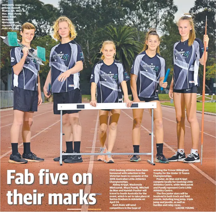 Fab five on their marks - PressReader