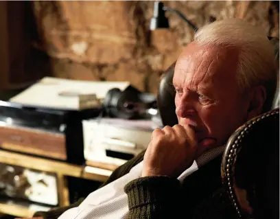  ?? Picture: Sean Gleason ?? Sir Anthony Hopkins in The Father, a role which saw him win the Bafta for Best Actor.