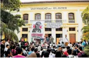  ?? CéSAR BOLíVAR ?? Aspecto de la asamblea en Bellas Artes.