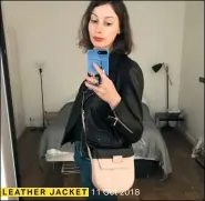  ??  ?? LEATHER JACKET 11 Oct 2018