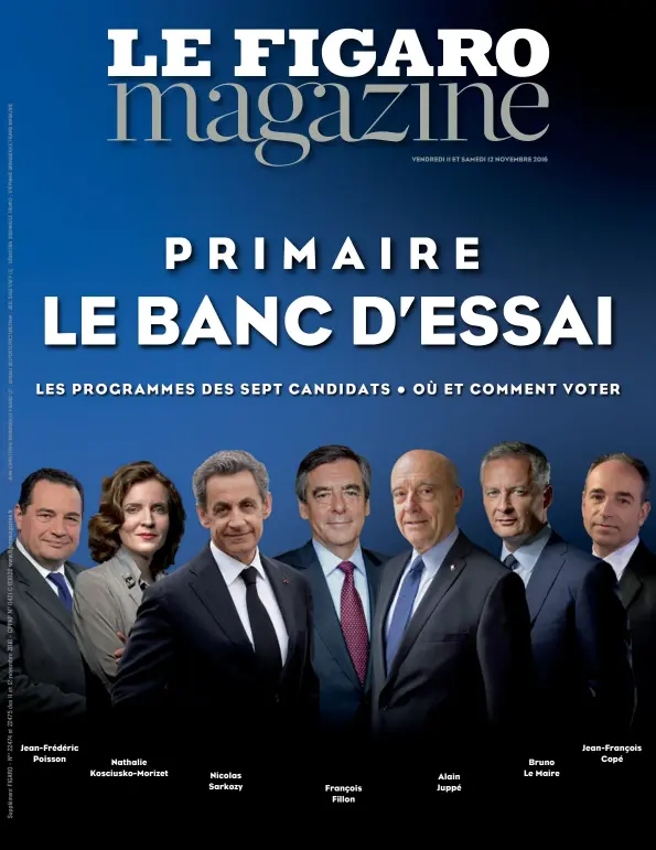  ??  ?? Jean-Frédéric Poisson Nathalie Kosciusko-Morizet Nicolas Sarkozy François Fillon Alain Juppé Bruno Le Maire Jean-François Copé