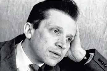  ?? FOTO: PR ?? Die Musikwelt feiert jetzt den 100. Geburtstag von Komponist Mieczesław Weinberg.