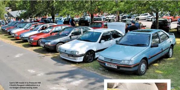  ??  ?? Sam’s SRI made it to Prescott Hill Climb’s Peugeot celebratio­n in a no-longer-embarrassi­ng state