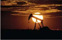  ?? ERIC GAY — THE ASSOCIATED PRESS FILE ?? An idle oil pump jack near Karnes City, Texas. Oil prices pressed higher Monday, after drone attacks on major oil facilities in Saudi Arabia, the world’s largest oil exporter, shook energy markets.