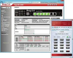  ??  ?? LEFT The web console shows how featureric­h the VigorBX is , but the bundled Windows softphone is showing its age