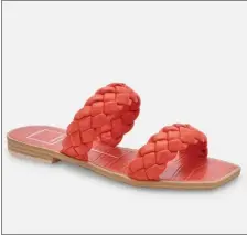  ?? PHOTO COURTESY DOLCEVITA.COM ?? FLAT-OUT FABULOUS: Ease into the Indy slide sandal wherever you might be going.