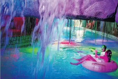  ?? WAYNE CUDDINGTON/OTTAWA CITIZEN ?? Girls enjoy this summer’s new attraction, Kongo Expedition at Calypso Theme Waterpark in Limoges. Letter-writer Sharon Kennedy is grateful to staff for their fantastic first-aid attention her son Noah.