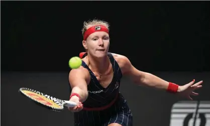  ??  ?? Kiki Bertens twice came from a set and a break down to beat Ashleigh Barty in Shenzhen. Photograph: Xinhua/REX/Shuttersto­ck