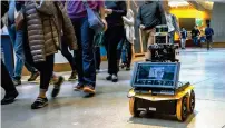  ?? — MIT ?? Engineers at MIT have designed an autonomous robot with ‘socially aware navigation,’ that can keep pace with foot traffic while observing these general codes of pedestrian conduct.