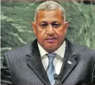  ??  ?? By VOREQE BAINIMARAM­A Prime Minister of Fiji