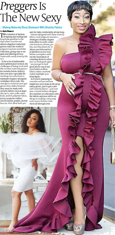 Making Maternity Dress Statement With Stretchy Fabrics Preggers Is The New Sexy PressReader